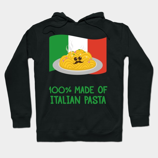 Italian Carbonara Pasta | Italy Flag | Gift Ideas Hoodie by Fluffy-Vectors